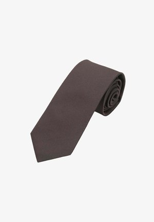 Seidenfalter Krawatte - dunkelbraun