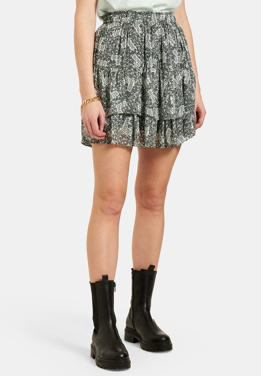 Shoeby HOT PRINTED EKSEPT - Minirok - black/zwart - Zalando.nl