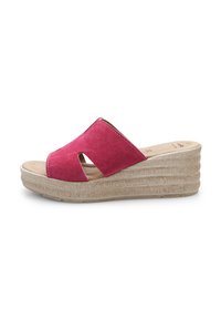 Kontsaga tagant lahtised kingad - fucsia