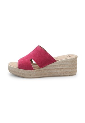 Muiltjes met hak - fucsia