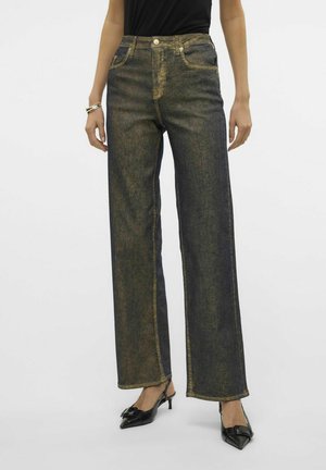 Flared-farkut - medium blue denim