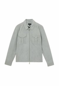 REGULAR FIT - BELLE - THROUGH - Giacca di pelle - soft blue
