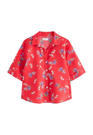 Lindex, SHORT-SLEEVED - Košilová halenka  - red