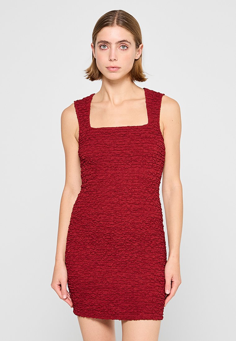 Vero Moda Petite Etui-jurk bordeauxrood