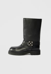 Botas de cowboy/motociclista - black/silver-coloured