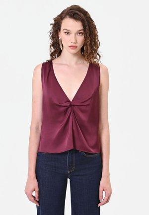 Rinascimento, CANOTTA/TOP TINTA UNITA - Blouse - bordeaux
