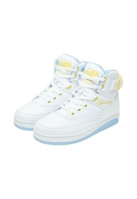 Patrick Ewing REBOUND BY EWING 33 HI - Magas szárú edzőcipők - white skyblue yellow