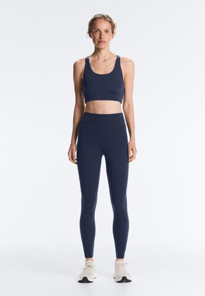 OYSHO HIGH-RISE ANKLE-LENGTH - Leggings - Pantaloni - royal blue