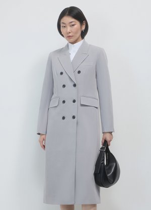 Calliope LUNGO - Classic coat - grigio melange