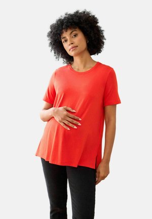 MATERNITY SHORT SLEEVE - Basic póló - orange red