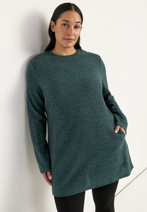 SUPER SOFT WITH POCKETS - Strickpullover - petrol-green