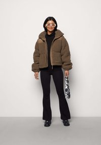 Sixth June NYLON AND BORG PUFFER JACKET - Vinterjakker - brown