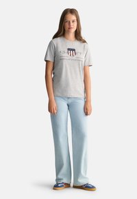 GANT ARCHIVE SHIELD UNISEX - T-shirts med print - light grey melange