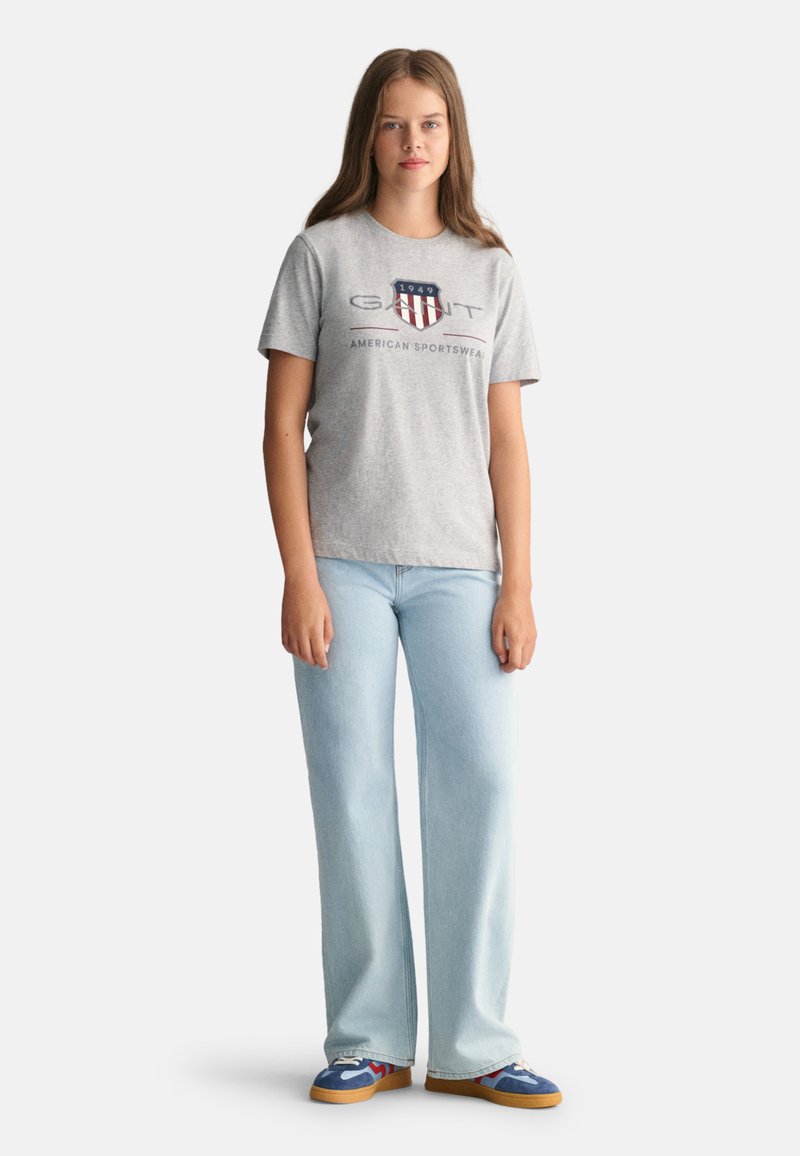 GANT ARCHIVE SHIELD UNISEX - T-shirts med print - light grey melange