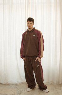 Kaotiko UNISEX - Mikina - brown/dark burgundy/sand