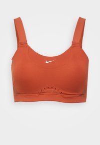 ALPHA BRA - High support sports bra - burnt sunrise/white