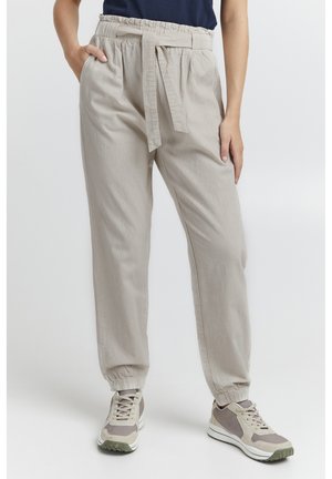 OXLENNJA REGULAR FIT ELASTIC CUFFS - Pantaloni - oatmeal