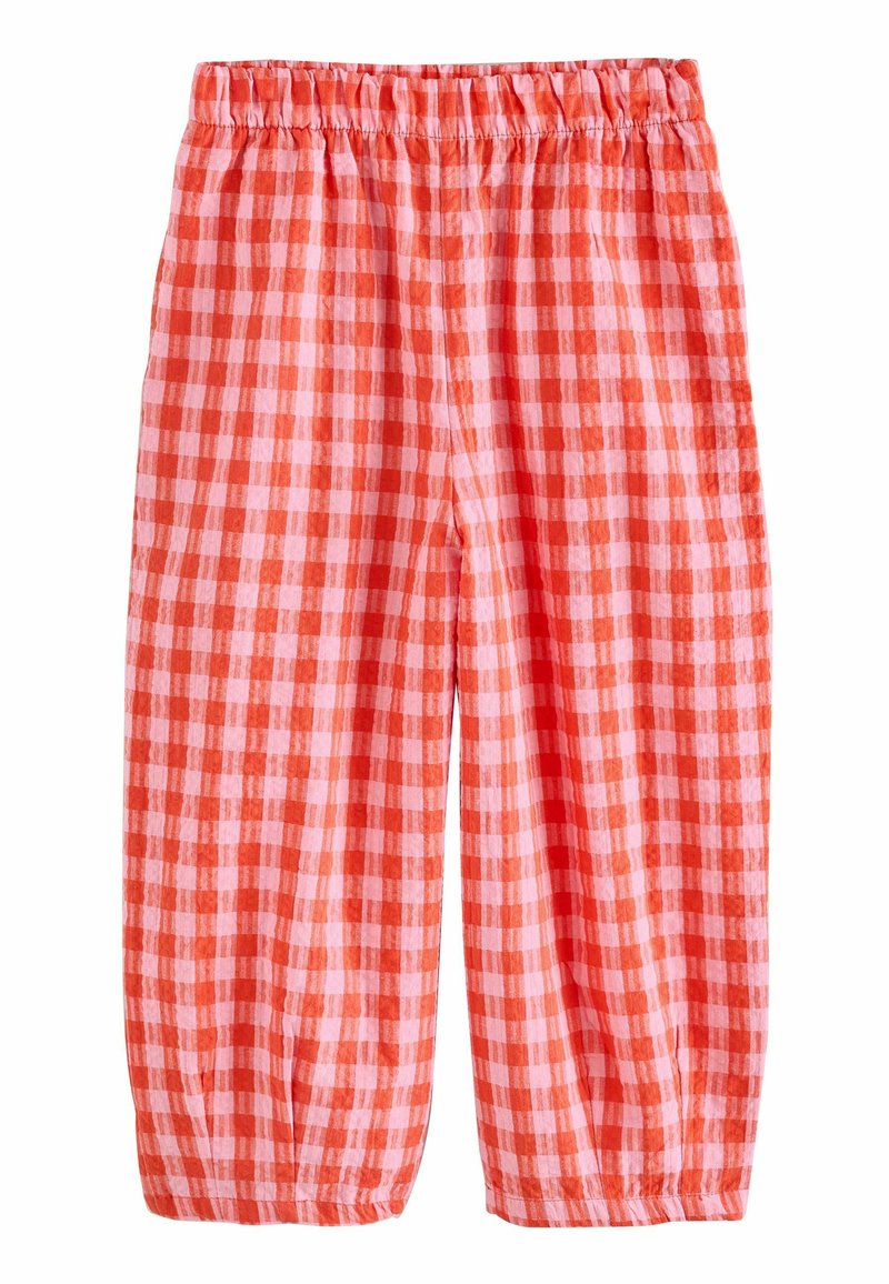 Next - REGULAR FIT - PULL ON BARREL  - Nadrágok - red pink gingham, Nagyítás