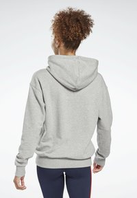 Reebok FRENCH TERRY ELEMENTS WORKOUT TRACK HOODIE - Hoodie - grey