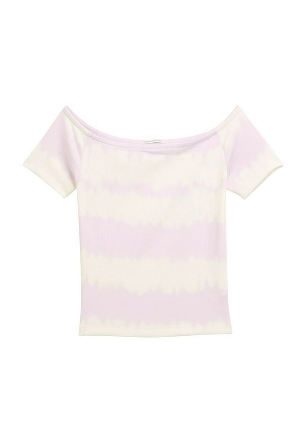 T-Shirt print - pale spring lilac tie dye
