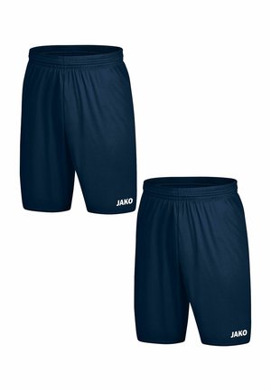 2ER-SET ELASTISCHER BUND KORDELZUG - Sports shorts - marineblau