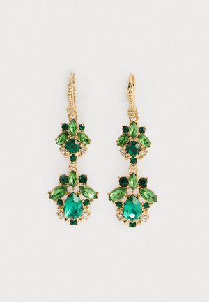DROP - Fülbevalók - gold-coloured/emerald