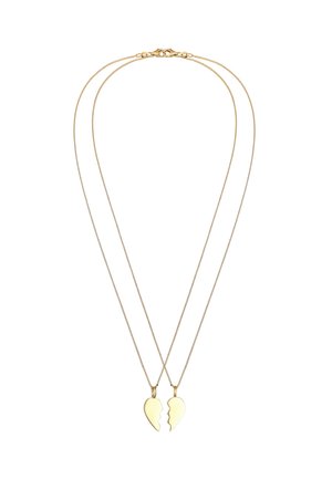 SET MIT HERZ FREUNDSCHAFTS - Necklace - gold