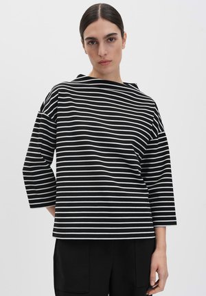 LOOSE SLIGHTLY FLARED - Langarmshirt - black