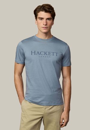 HERITAGE ESS TEE - Camiseta estampada - thames blue