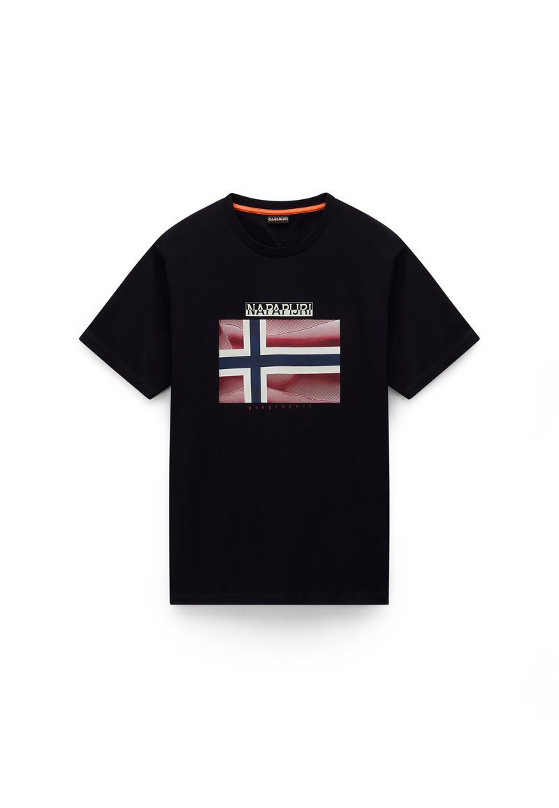 Napapijri T-shirt print zwart Napapijri T-shirt print zwart