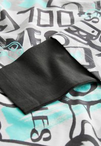 Next GRAFFITI REGULAR FIT - Långärmad tröja - grey blue skate sleeve