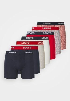 Levi's® MEN BRIEF 7 PACK - Panties - navy/red