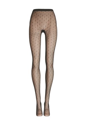 DOTTED NET - Collant - soft cacao