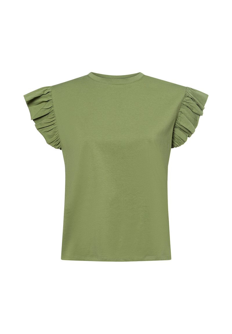 Marie Lund Print T-shirt - khaki