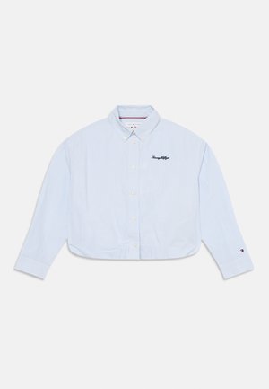 Tommy Hilfiger, CROPPED SHIRT LS - Button-down blouse - sky blue stripe