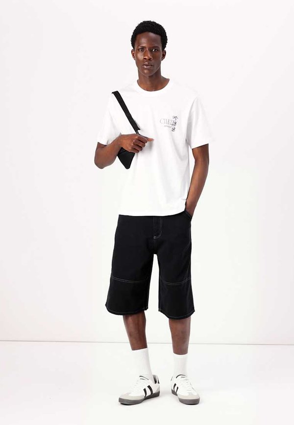 JPSTOWEN CONTRAST PANEL LONG - Denim shorts4