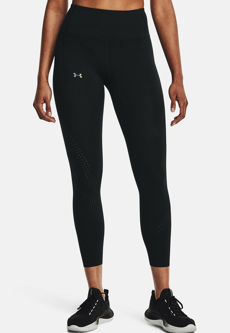 Under Armour - RUSH SMARTFORM ANKLE - Tights - black, Vergrößern