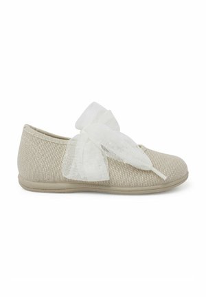 MERCEDITAS LAZADA TUL - Ballerine con cinturino - crudo