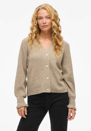 VITILDA V-AUSSCHNITT - Vest - natural melange