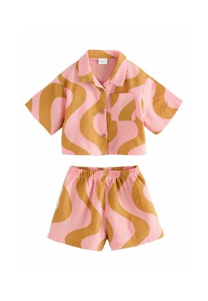 Next SET - Shorts - pink ochre yellow