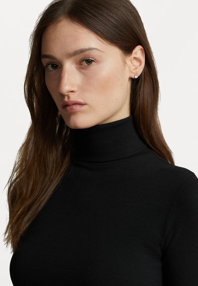Polo Ralph Lauren STRETCH RIBBED TURTLENECK - Topper langermet - black
