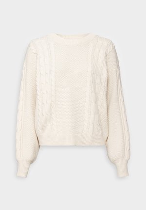 Striktrøje - off-white