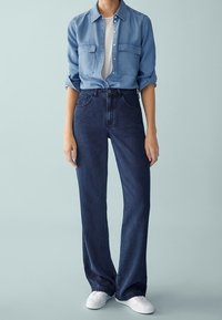 Massimo Dutti Jean flare - dark blue