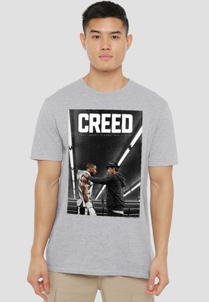 CREED POSTER - Print T-shirt - mottled light grey