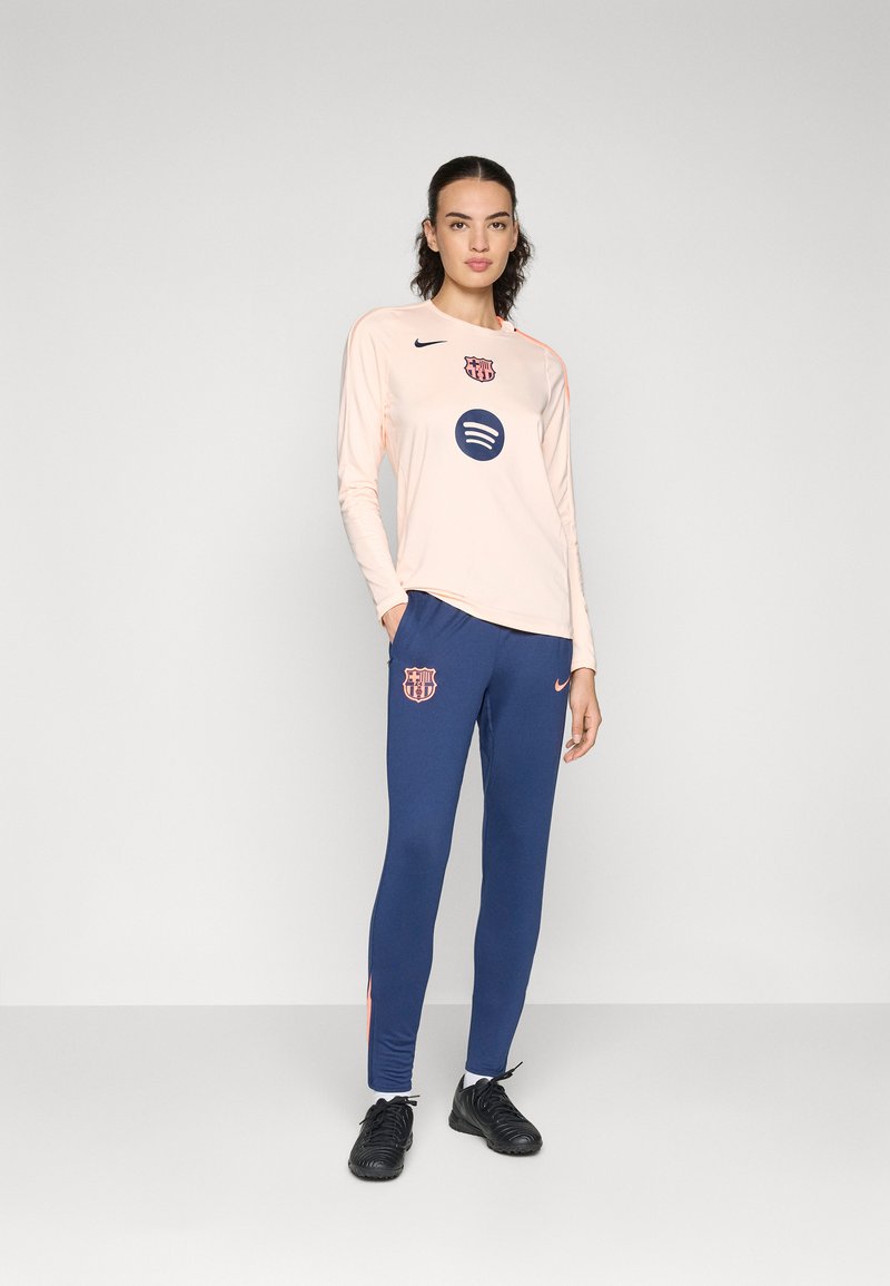 Nike Performance FC BARCELONA STRIKE THIRD PANT - Klubové oblečení - midnight navy/bright mango