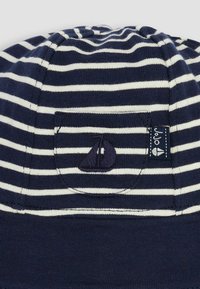 JoJo Maman Bébé STRIPE SUN-REGULAR FIT - Klobuk - navy ecru stripe