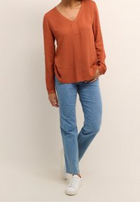 Kaffe Camicetta - mottled brown