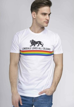 NELSON - Print T-shirt - white
