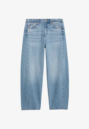 Marks & Spencer MID RISE BARREL - Relaxed fit jeans - light indigo