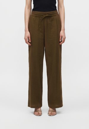 ONLY ONLTIZANA LOOSE PANT - Stoffhose - grape leaf